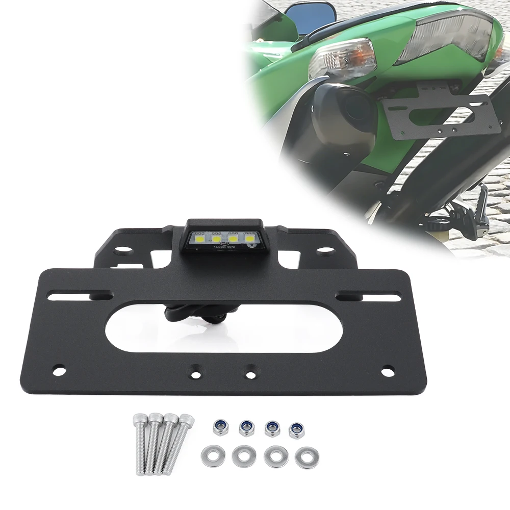 

Fit For Kawasaki ZX-10R ZX10R 2006-2007 Registration License Plate Holder Tail Tidy Fender Eliminator kit Motorcycle Aluminum