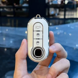 Car Key Cover Folding for Fiat 500 500 L Punto Evo 2010 Boyue Lingya Grande Punto Mk3 199 for Citroen Jumper 595 Abarth Key Case