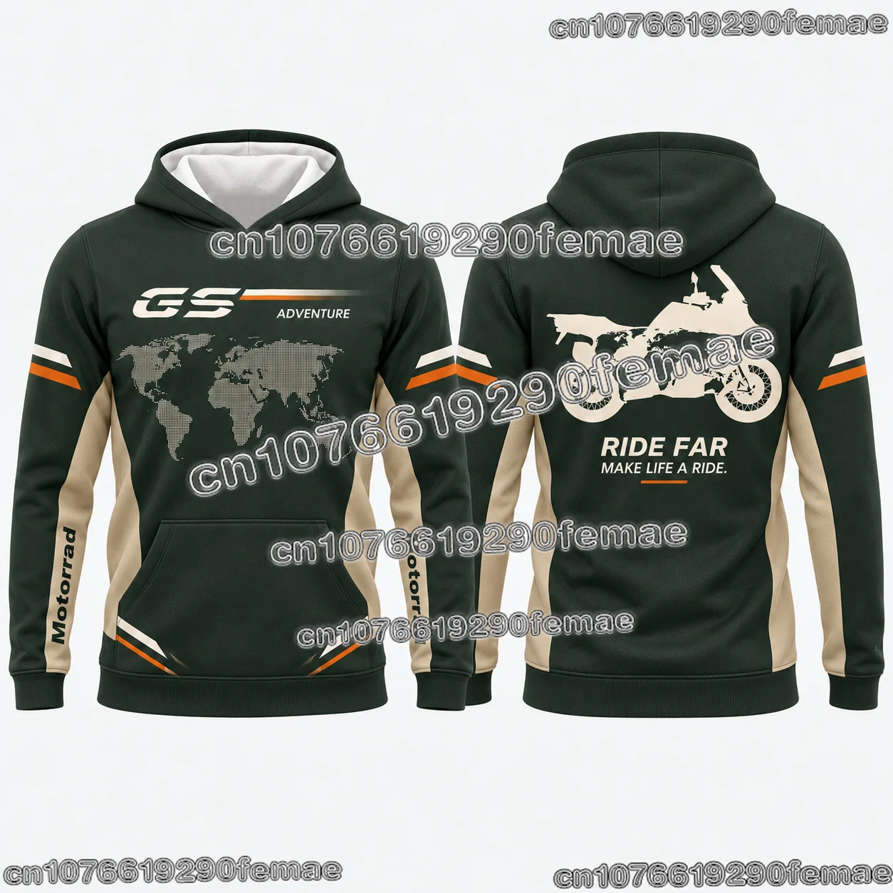 GS Adventure Motorcycle Hoodie Men 3D Full Print Pullover Hooded Sweatshirt Rally Rider Outdoor Performance Fashion Clothing