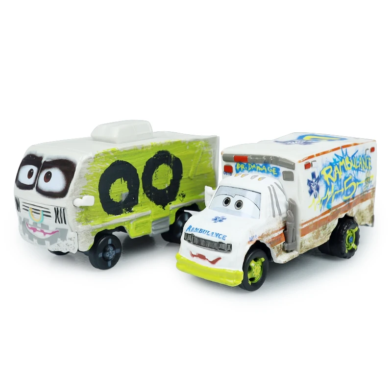 Disney Pixar Cars 3 Dr. Damage Rambulance Racing Mr. Arvy Car Children's Toy Alloy Toy Model Children's Gift