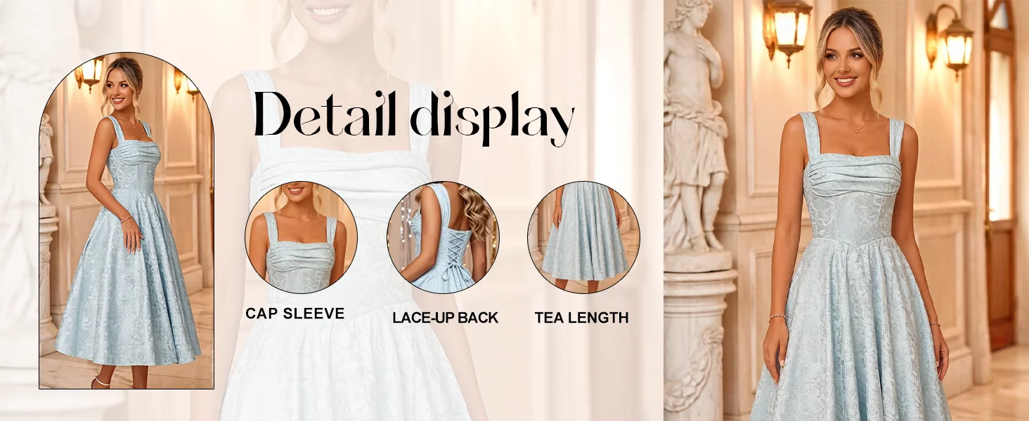 jacquard prom dress