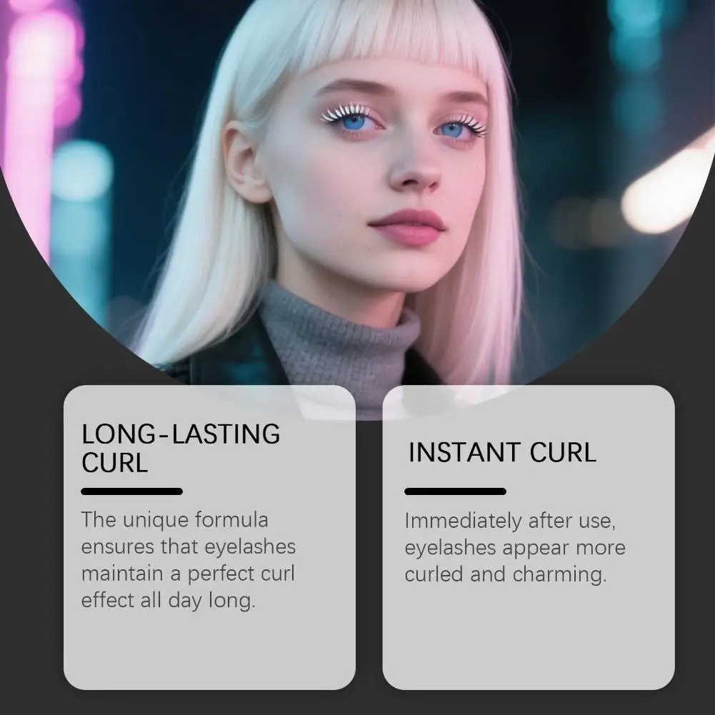 White Mascara Makeup Long Lasting Non-Smudge Waterproof Base Curl Eyelashes Dense ﻿