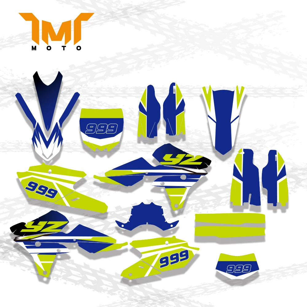 

TMT Customized Team Graphics Backgrounds Decals Custom Stickers For YAMAHA 14-18 YZ250F 15-19 YZ250FX WRF250 14-17 YZ450F