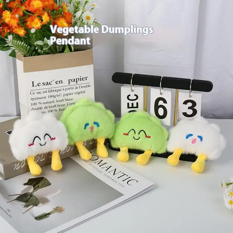 

Cartoon Doll Dumpling Plushie; Cute Stuffed DIY Decoration; Keychain Bag Pendant Simulation Food Item