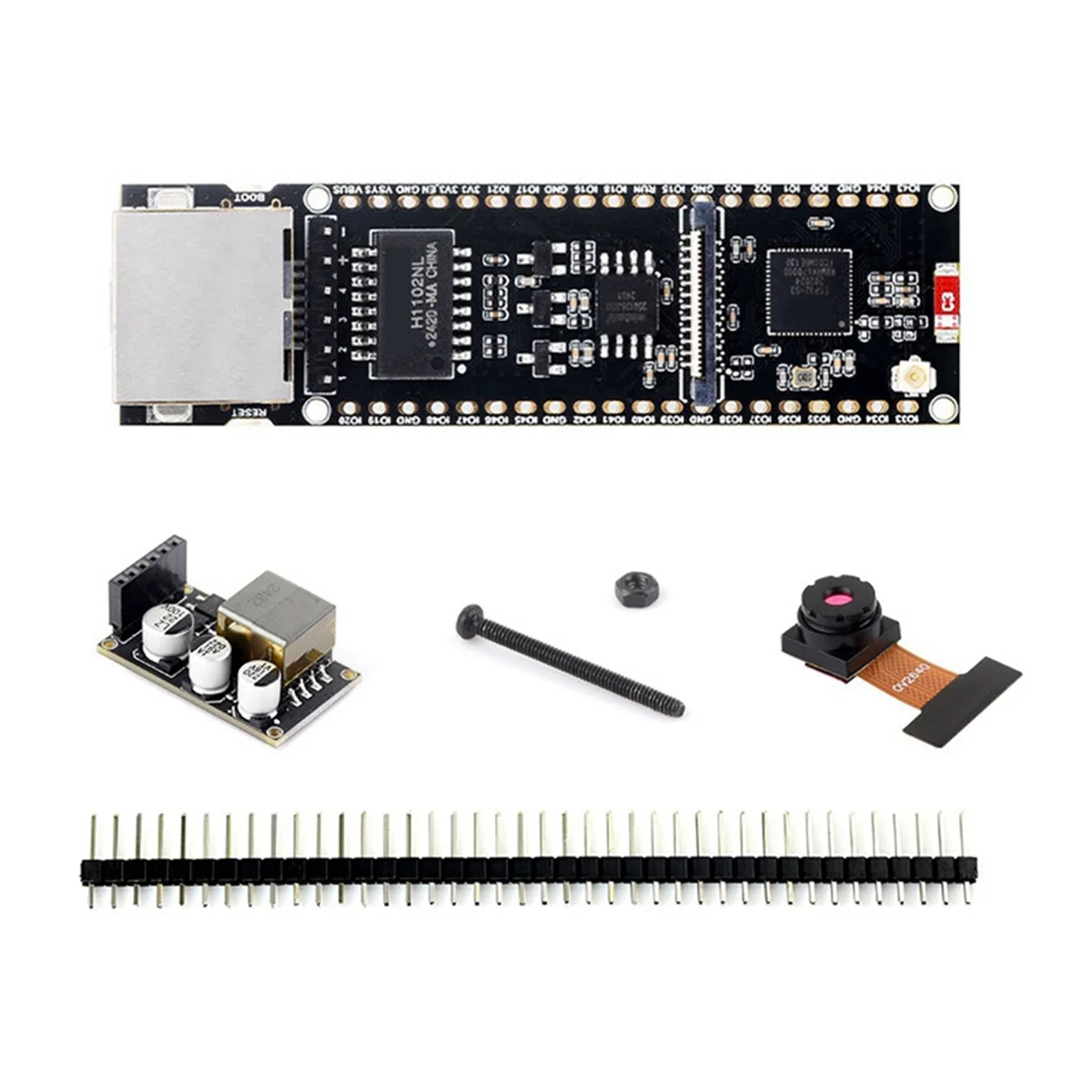 Hot sale ESP32-S3 Ethernet Development Board with Camera Module and POE Module POE Dual-Core Plate Load Type-C Interface