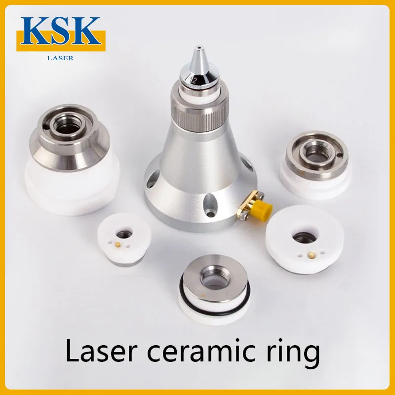KSK Laser Cutting Head Ceramic Ring Sensor D32/D28 Black Diamond BOCI Wanshunxing Ceramic Body Nozzle Connection Accessories