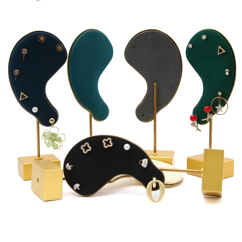 Earring Display Stand Ear Model Ear Clip Stud Jewelry Display Organizer Holder Window Counter Ear Stud Showcase Props