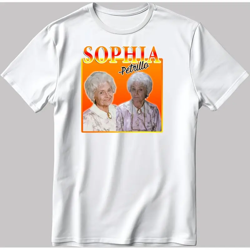 Белая черная футболка Sophia The Golden Girls G301