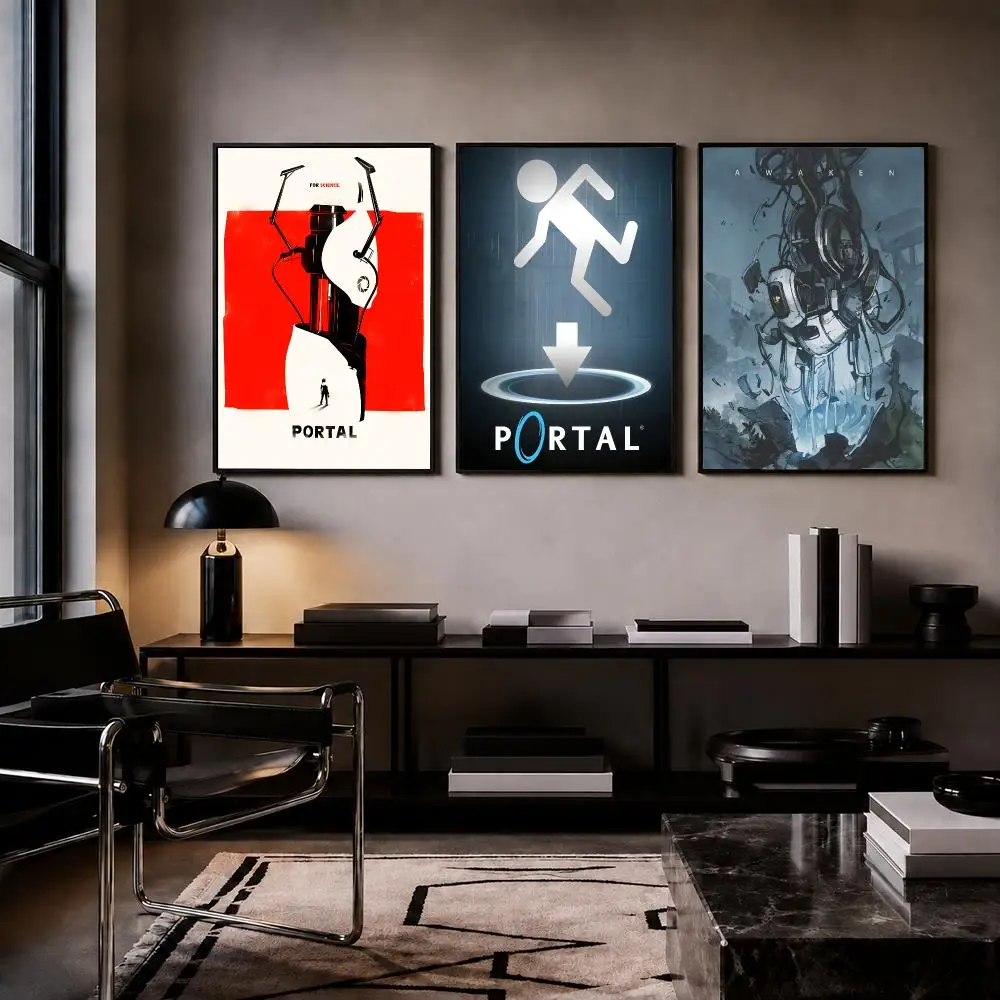 Game P-Portal 2 Poster HD PP Paper Waterproof Wall Art Print for Bedroom Living Room Decor