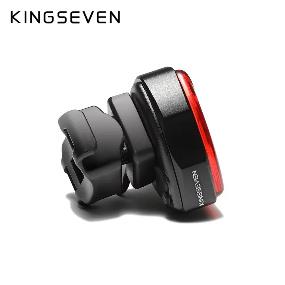 KINGSEVEN Bicycle Rear Lamp LED USB Rechargeable Warning Tail 5 Modes MTB Triangle Light Cycling Flashlight Bike Accessories