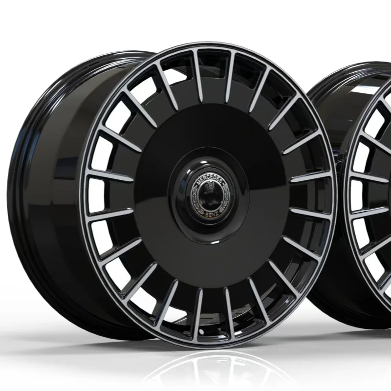 

21 Inch 5x112 Monoblock forgiato Glossy Black Wheels Rims for Mercedes benz Glc S580 W223 W212 W210 E350 E Class 2018