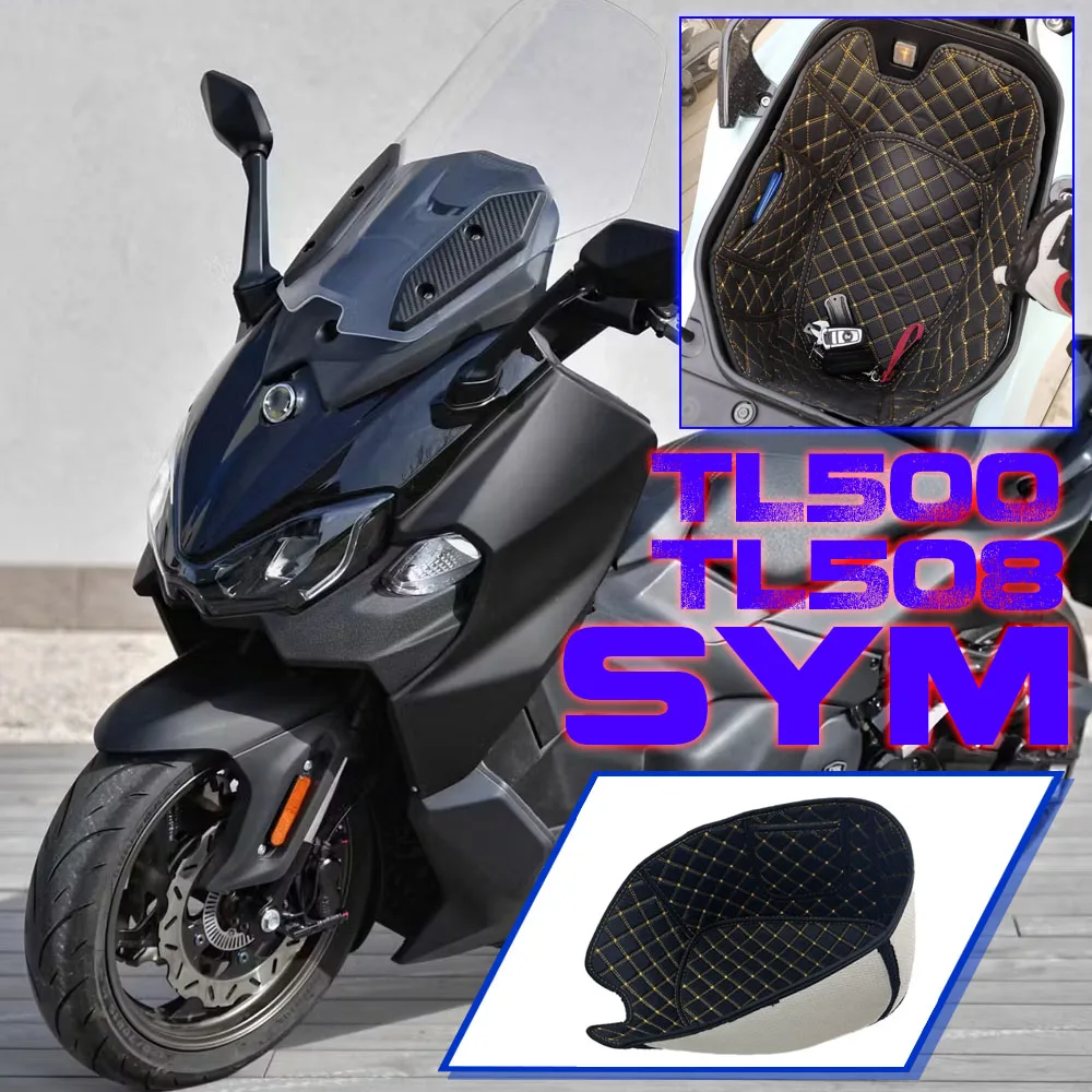 

FOR SYM TL500 TL508 Motorcycle Accessories MAXSYMTL500 2020-2024 Seat Storage Box Leather Rear Trunk Cargo Liner