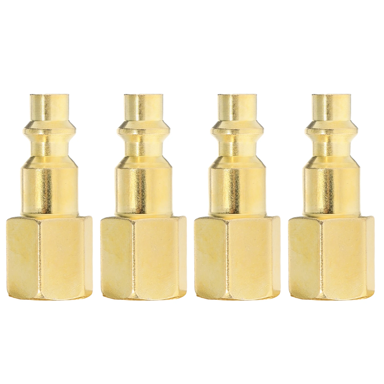 

4pcs Connect Pneumatic Tool Metal Couplers Threaded Hose Adapters For Drills Wrenches Quick Release Air Connector