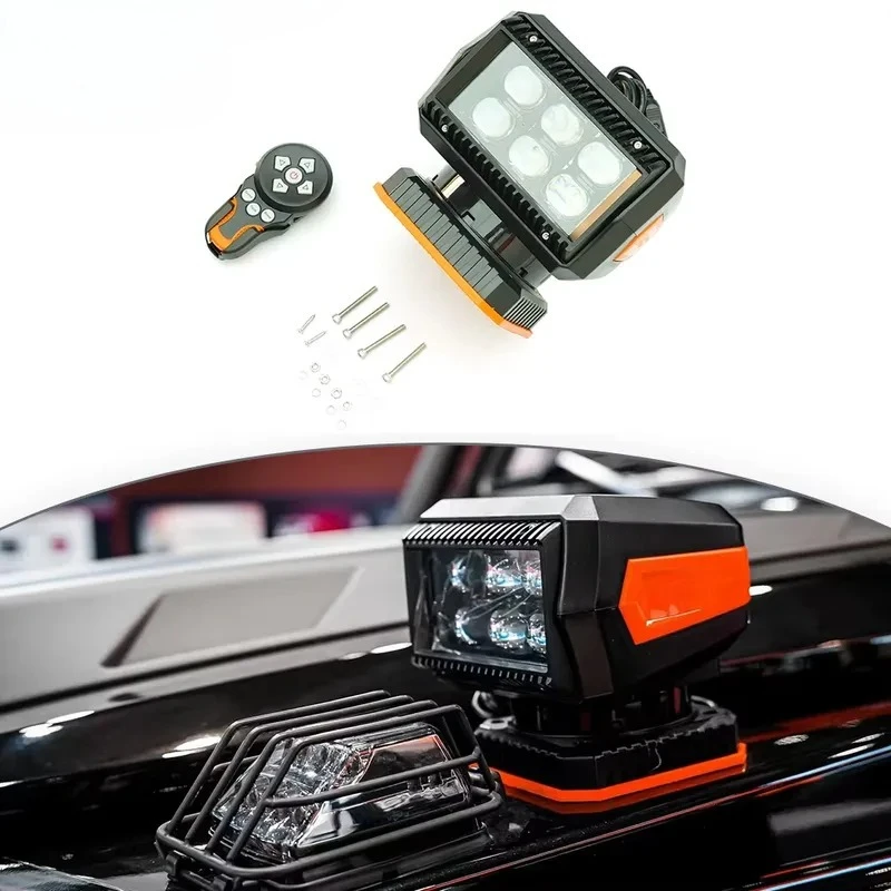 W465 W464 W463 Searchlight 360 Degree Universal Rotate Remote Control Search Lights Portable LED Work Light with Magnetic