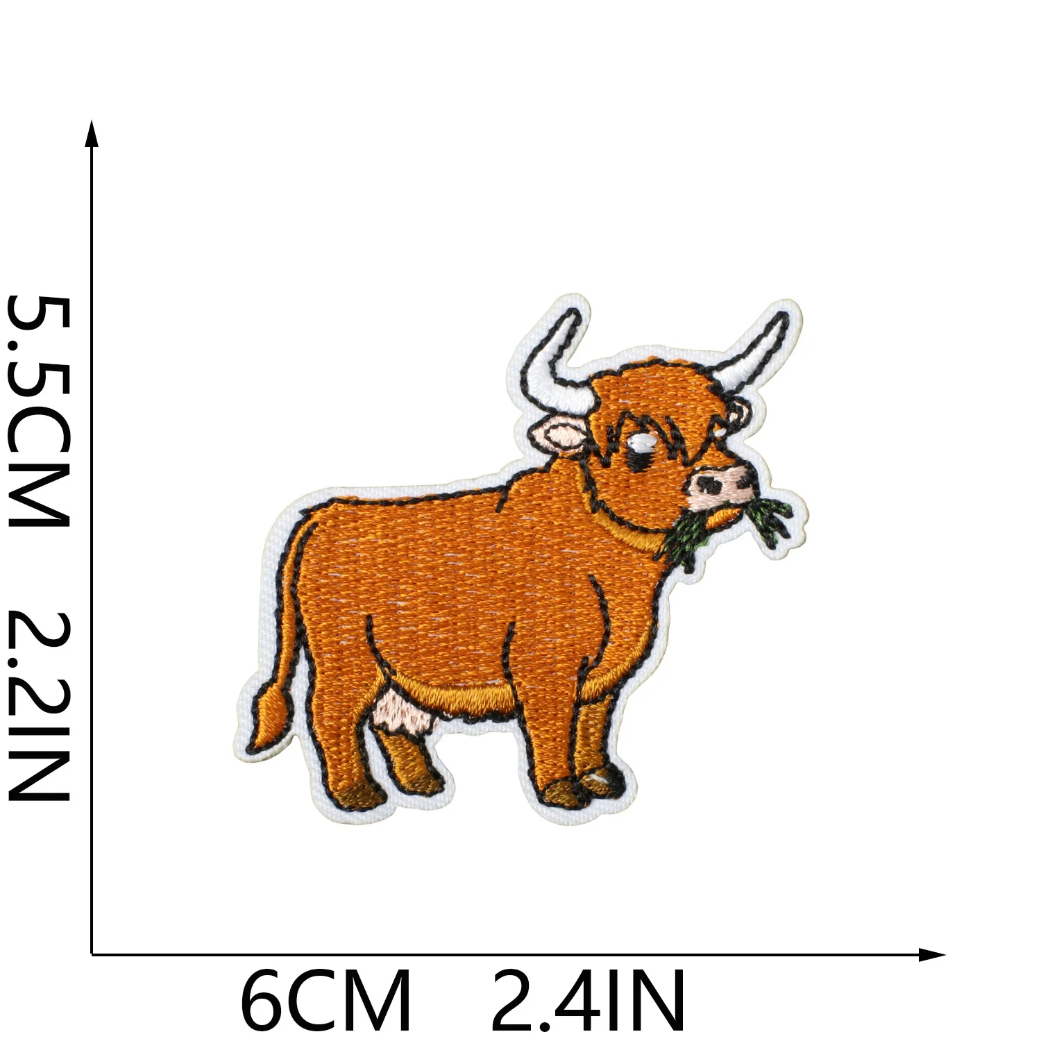 

1PCS Farm Life Embroidery Patch, Scalper Cattle Iron on Appliques for Jeans DIY Craft Home & Garden