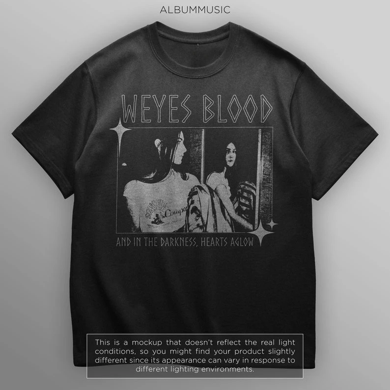 Weyes Blood Music Shirt, And In The Darkness Heart Aglow Album Vintage 90s Y2K T-shirt, Gift For Fan Graphic Tee