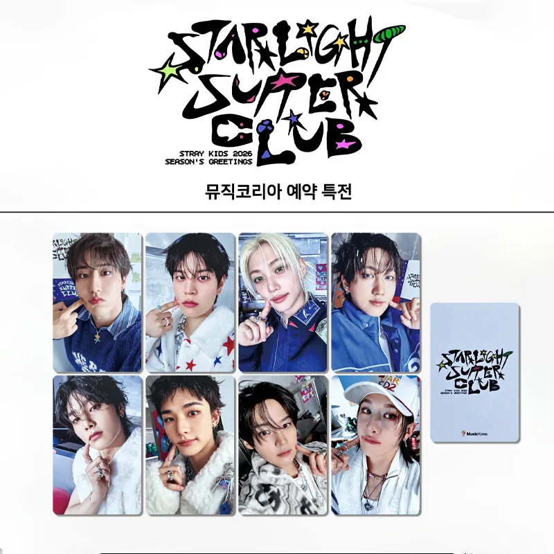 8pcs New Straykids LOMO Card 2026 Calendar Little Carter Classic Card SKZOO Random Card Collection Card Periphery Li Longfu