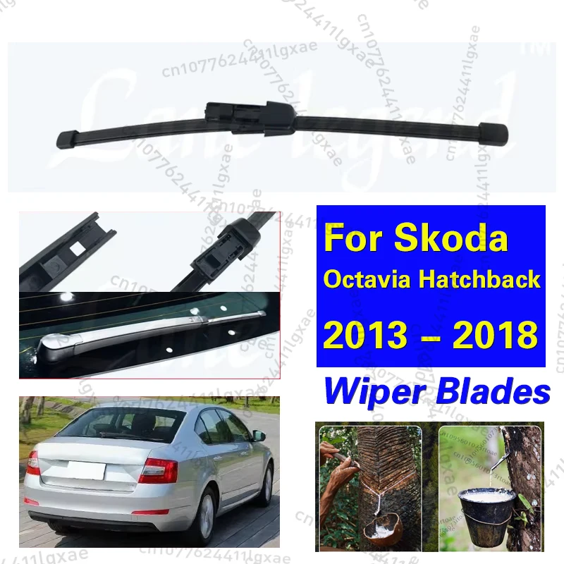 

16" Rear Windshield Windscreen Washer Wiper Blade For Skoda Octavia Hatchback 2013 - 2018 Car Accessories Accsesories 2016 2017