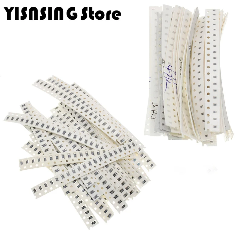 1206 0805 0603 SMD Resistor Kit Assorted Kit 1ohm-1M ohm 1% 33valuesX 20pcs=660pcs Sample Electronic components