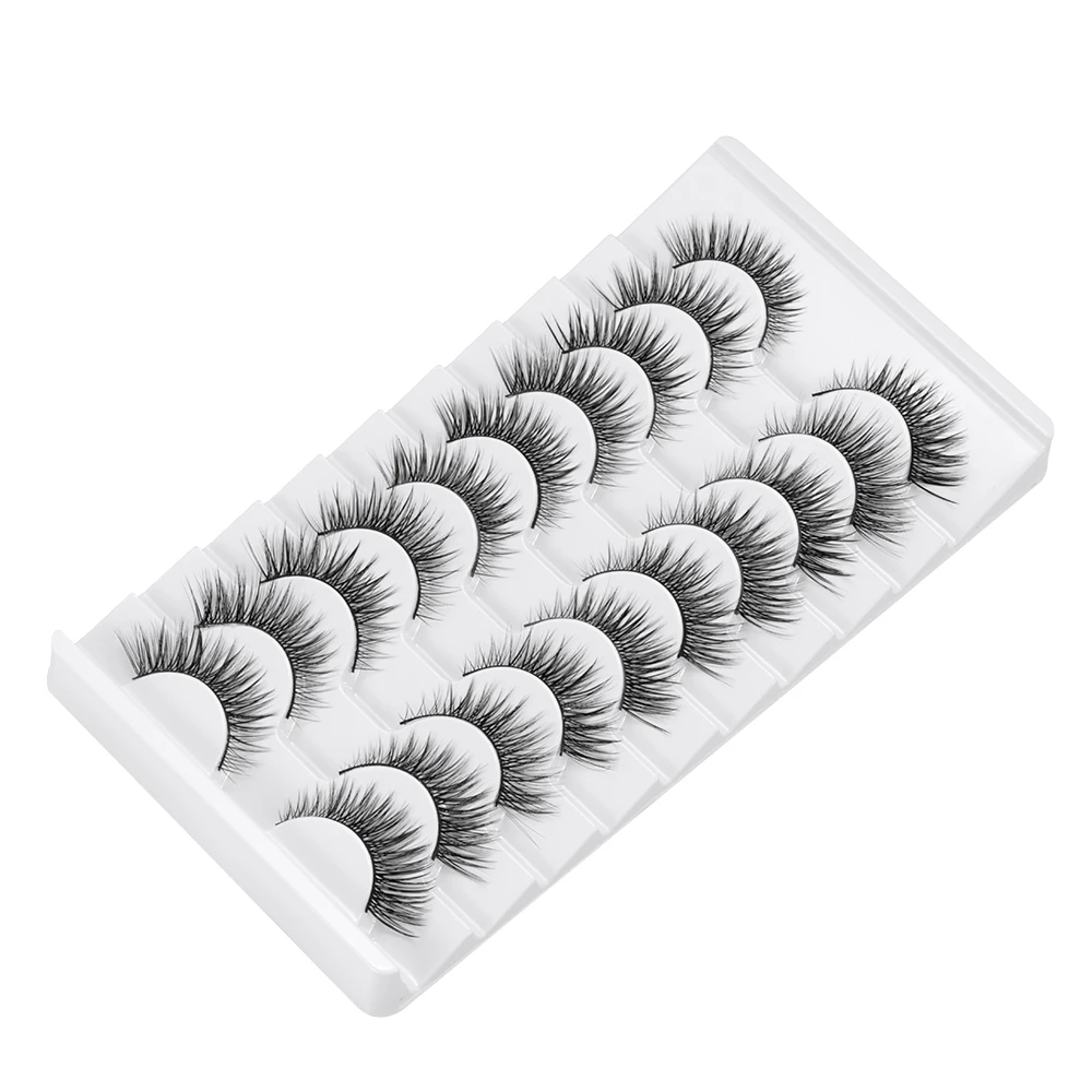 Faux cils complets pour femmes, longs et naturels, faits à la main, en faux vison 3D, sans cruauté, extension de cils