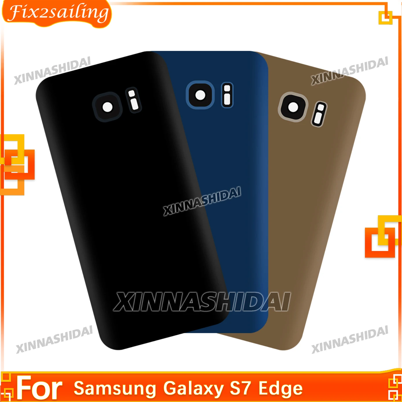 Capa Traseira Protetora Nova para Bateria de Celular Samsung Galaxy S7 Edge