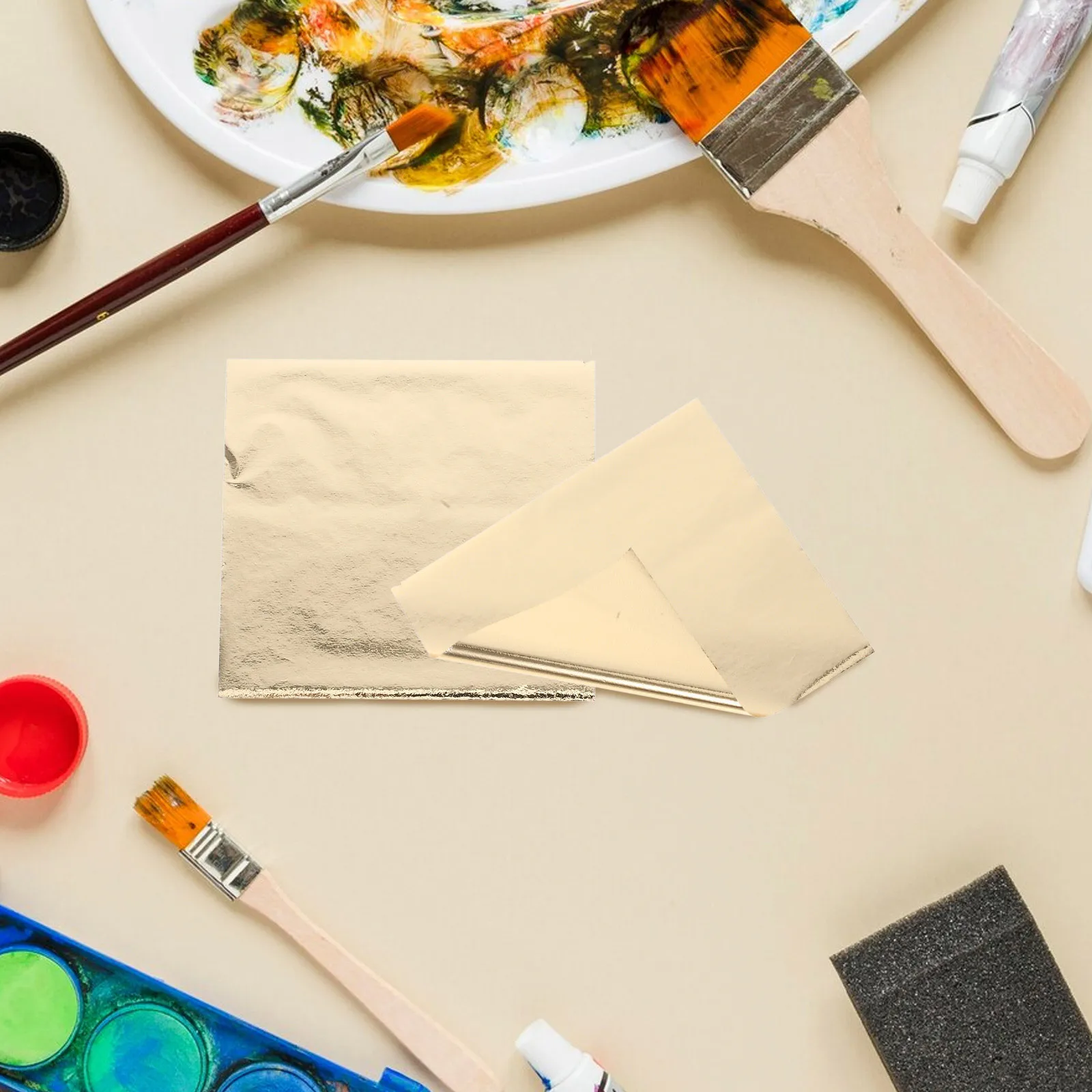 

240pcs Gold Leaf Sheets For Crafts Multi-Color Imitation Foil For Diy Art Painting Wall Decor Nail Craft Accessories Handicraft