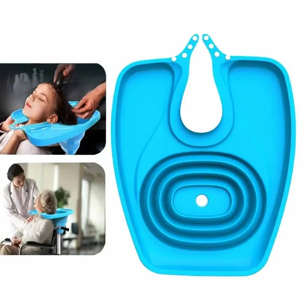 Portable Foldable Hair Washing Basin Convenient Upward-looking Hair Washing Sink Space Saving Household Foldable Hair Wash Tub