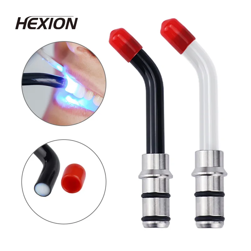 НОВЫЕ универсальные стоматологические светодиодные насадки для полимеризационной лампы для стоматологической лампы, насадки для оптического волокна, инструмент для отбеливания зубов, 6 типов