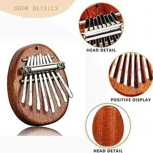 8 Kunci Mini Kayu Kalimba Kualitas Tinggi Indah Ibu Jari Piano Marimba Musik Aksesori Yang Bagus Liontin Hadiah 10 keyboard kayu penjualan terbaik - №