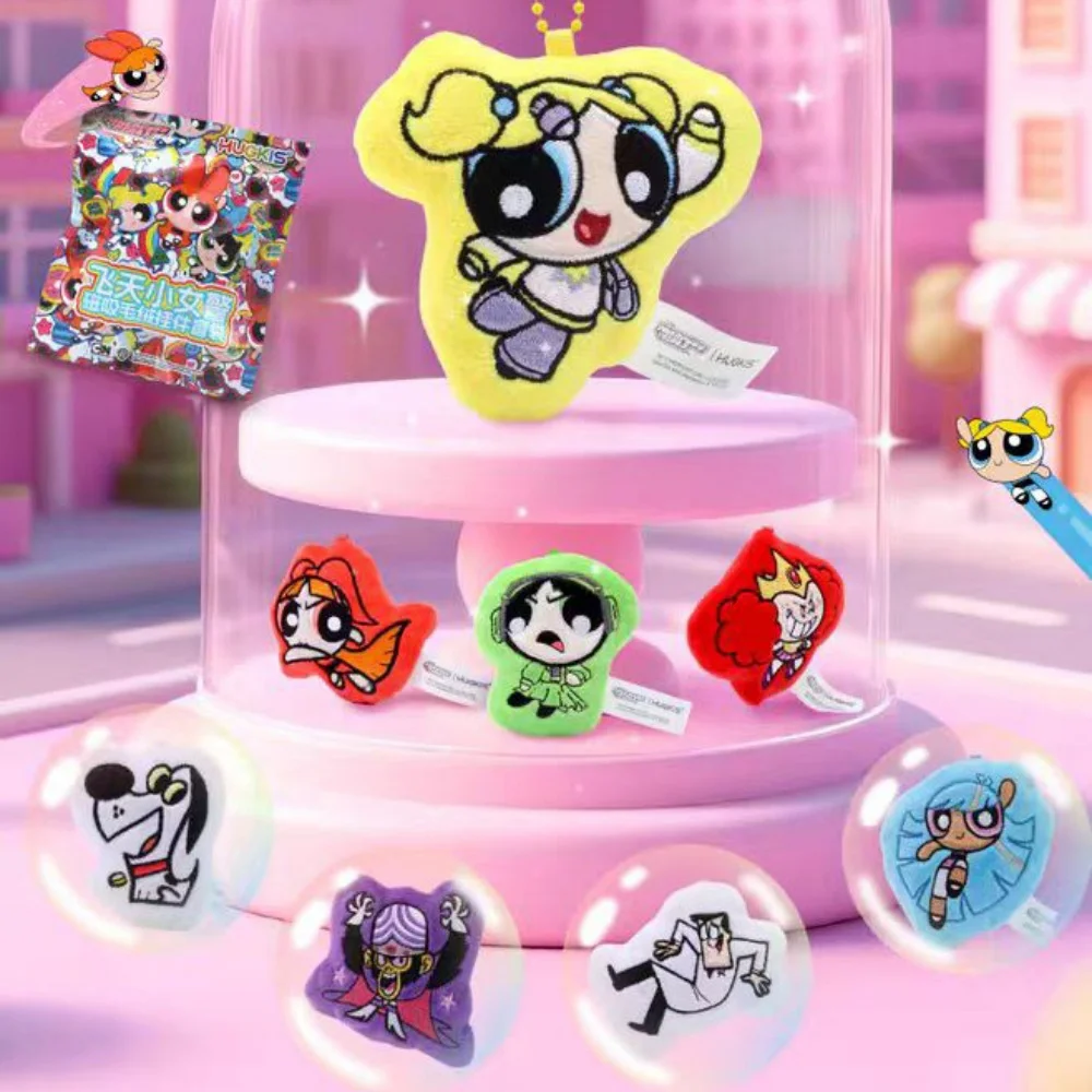 

Genuine The Powerpuff Girls Cartoon Plush Dolls Toy Anime Character Bubbles Buttercup Blossom Mini Plushies Girls Birthday Gifts