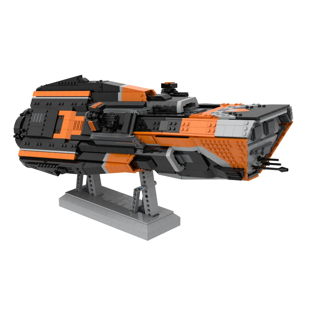 MOC Space The Expanseeds Morrigan-class Patrols Destroyered Building Block set Interstellars Spacecrafts Model Brick Kids Toys