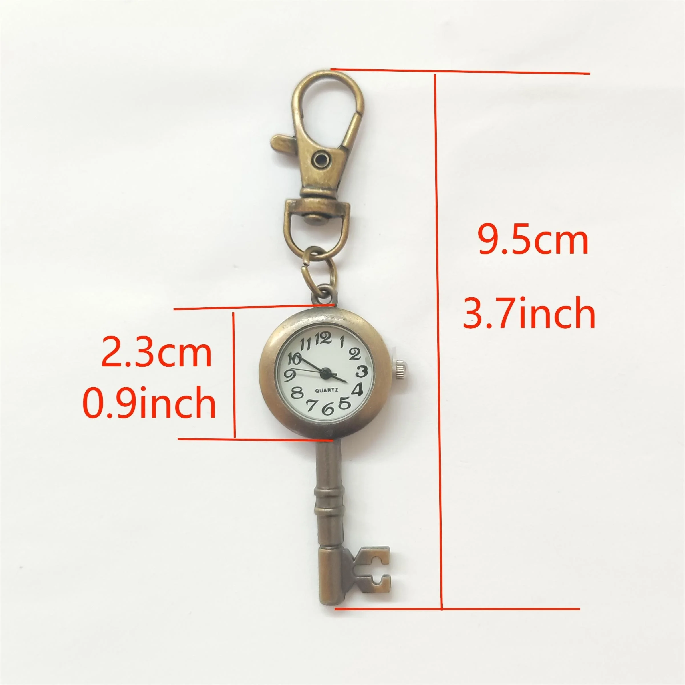 1PC Keychain Watch Vintage Pocket Watch Bronze Dream Key Quartz Pocket Watch Vintage Fine Chain Quartz Pocket Watch