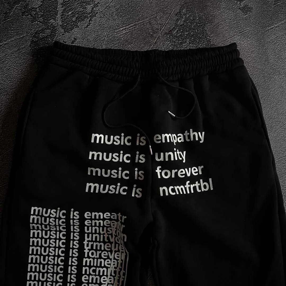 

Модные свободные брюки унисекс с принтом в стиле ретро, в стиле хип-хоп, повседневные, для пар, высококачественные, с широкими штанинами