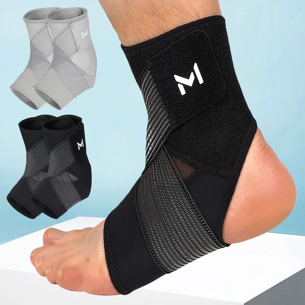 

Регулируемый компрессионный бандаж для лодыжки, 1/2 шт., для спортивной защиты, стабилизации связок, снятия нагрузки и растяжения лодыжки