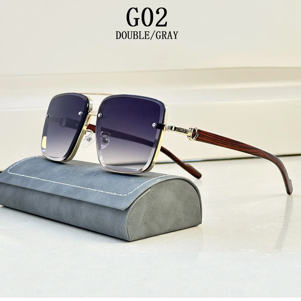 Neue Quadratische Sonnenbrille Für Männer Vintage Outdoor Sonnenbrille Oculos Designer Holz Gläser Sonnencreme Sonne Lentes Dropshipping Gafas – Detail 7