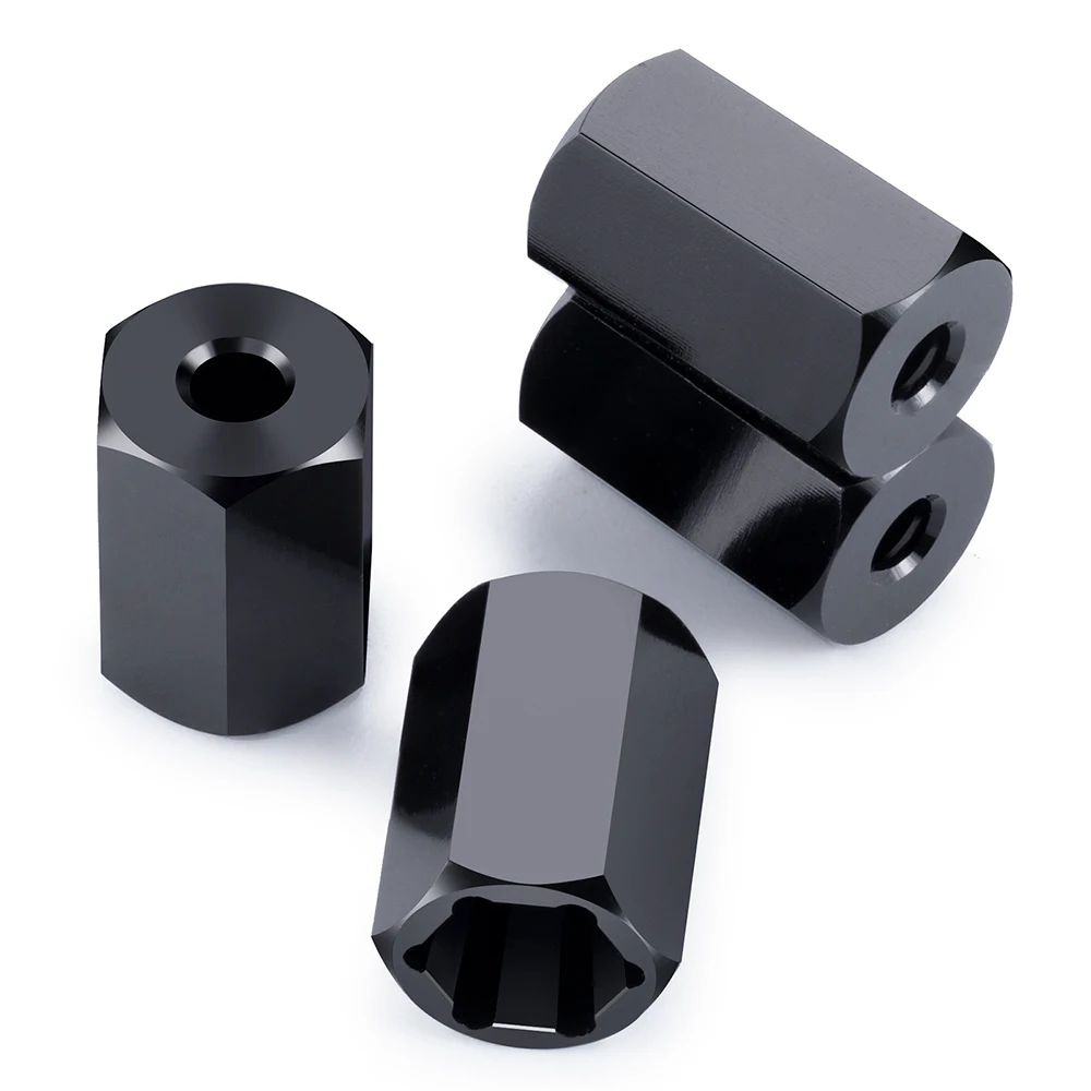YEAHRUN 4 pezzi in metallo da 5 mm a 7 mm/12 mm adattatori per mozzo ruota esagonale conversione per parti di aggiornamento per camion WPL D12 2WD 1/10 RC