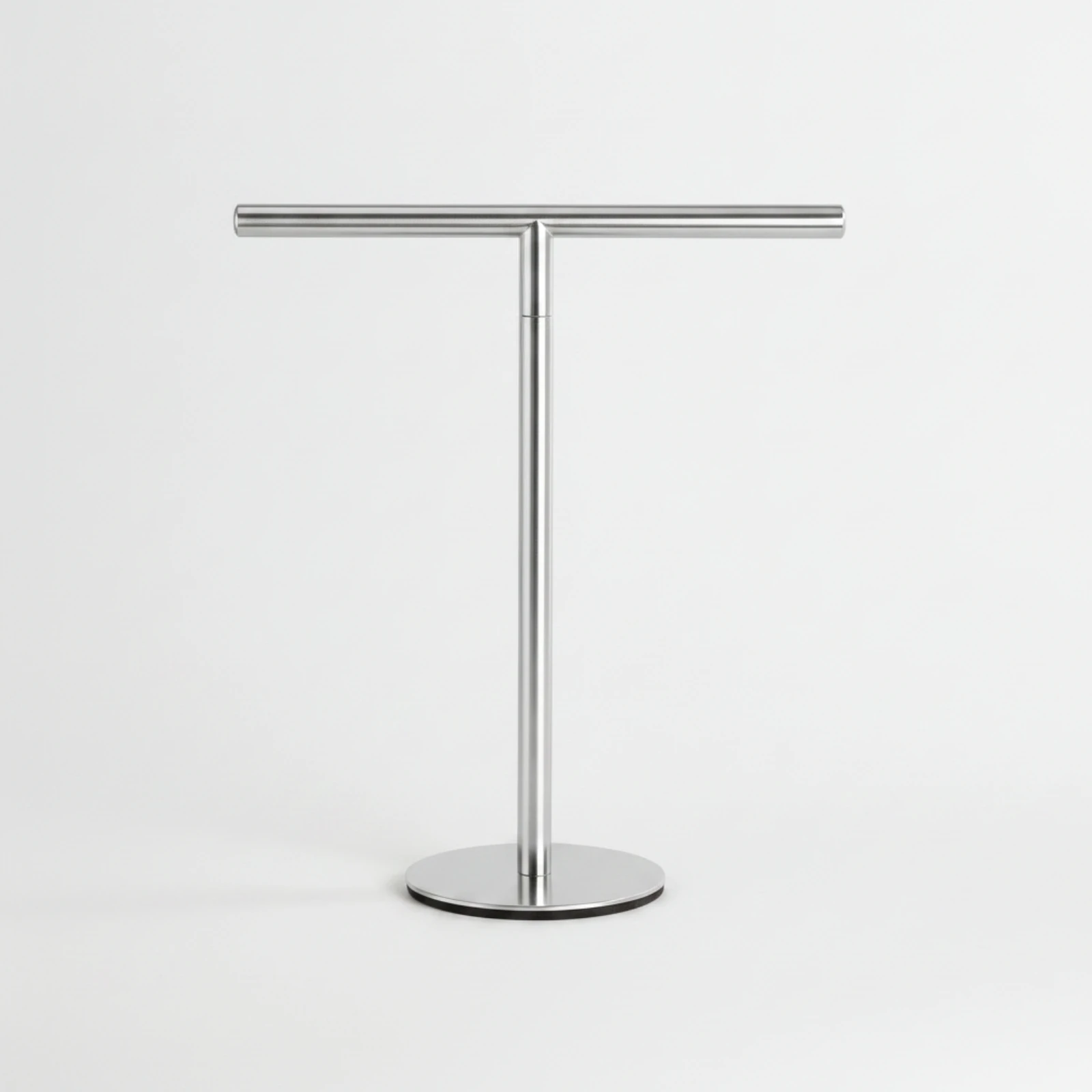 T Bar Display Stand Freestanding Tabletop Rack with Round Base T-Shaped Stand Stand Stainless Steel Countertop Hanging Rack