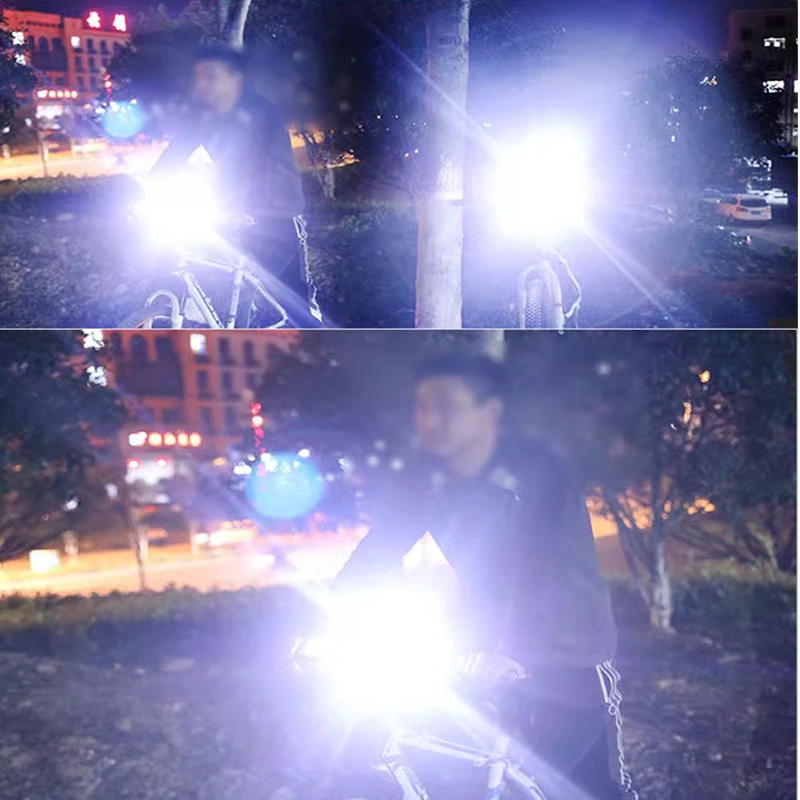 جديد LED دراجة ضوء 2400LM USB شاشة طاقة قابلة لإعادة الشحن MTB دراجة الطريق الجبلية مصباح أمامي مصباح يدوي معدات ركوب الدراجات