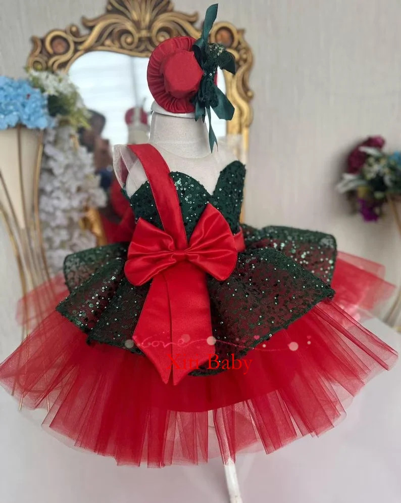 

Пышное сверкающее платье с цветочным узором для особых случаев, летнее вечернее платье-пачка без рукавов для маленьких девочек, короткое выпускное детское платье для выпускного вечера