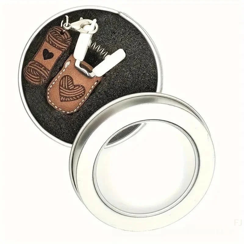 Straight Tip Metal Scissors for Sewing and Embroidery, 1 Piece Miniature Set with Case for Crafting