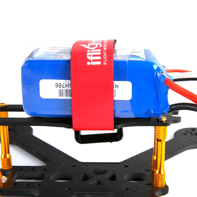 Protector de batería LiPo para Dron de control remoto, estera antideslizante de silicona, 10 piezas, 3S, 4S, 100X30X2mm, FPV, Freestyle, piezas de bricolaje