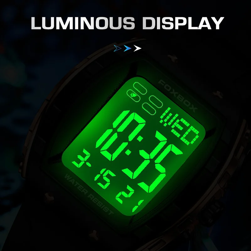 LIGE رجل جديد ساعة عسكرية رياضية التقويم الساعات الرقمية موضة LED مضيئة مقاوم للماء كرونوغراف الساعات الإلكترونية الرجال