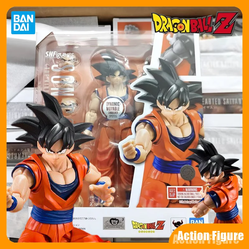 

In Stock Bandai SHF S.H.Figuarts Dragon Ball Z Son Goku the Kind-Hearted Saiyan Action Figure Finished Model Anime Action Toys