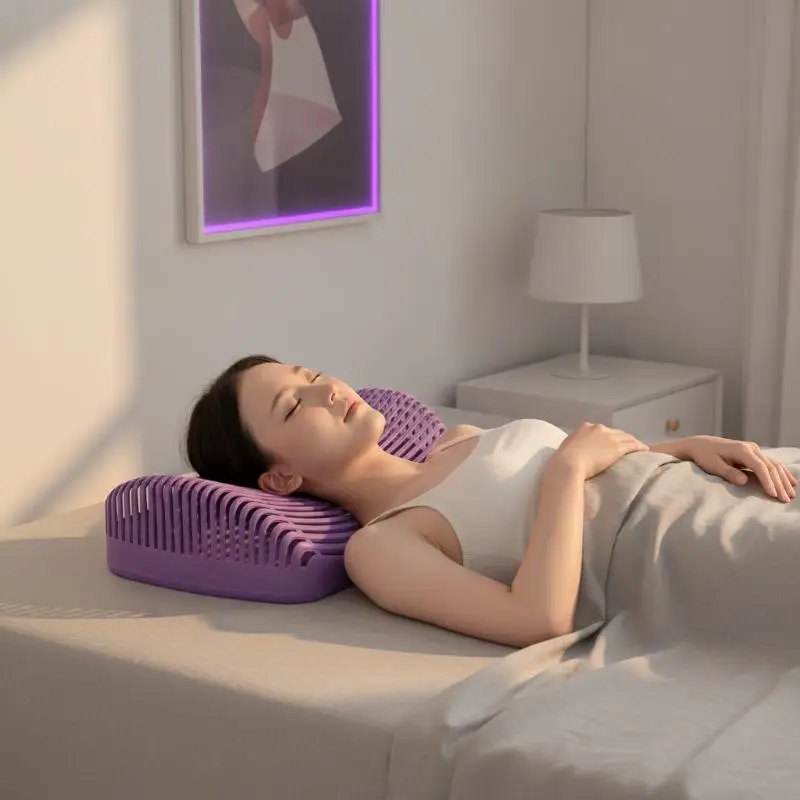 Washable Waterproof Sleep Cushion Portable Neck Back Support Pillow For Summer Nap Dormitory Bedroom Rest Use