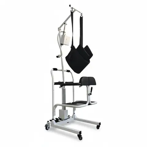 Chaise de transfert électrique pour patients, capacité 150 kg, chaise élévatrice en acier Q235, équipement de transfert réglable pour hôpital