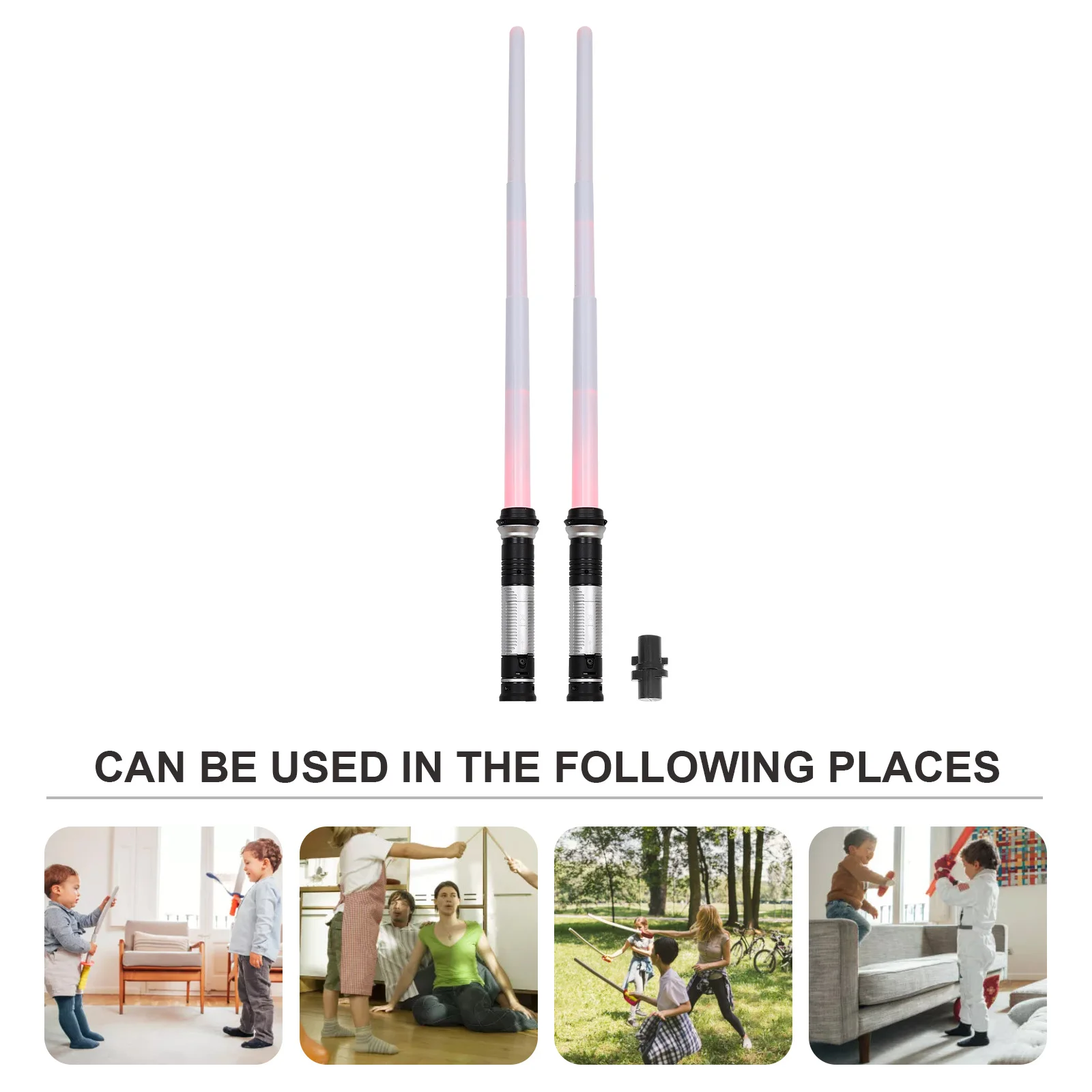 1 مجموعة مضيئة السيف الاطفال اللعب قابل للسحب زر تصميم الألوان الزاهية آمنة لعيد ميلاد تأثيري حفلة مضيئة السيف اللعب #1