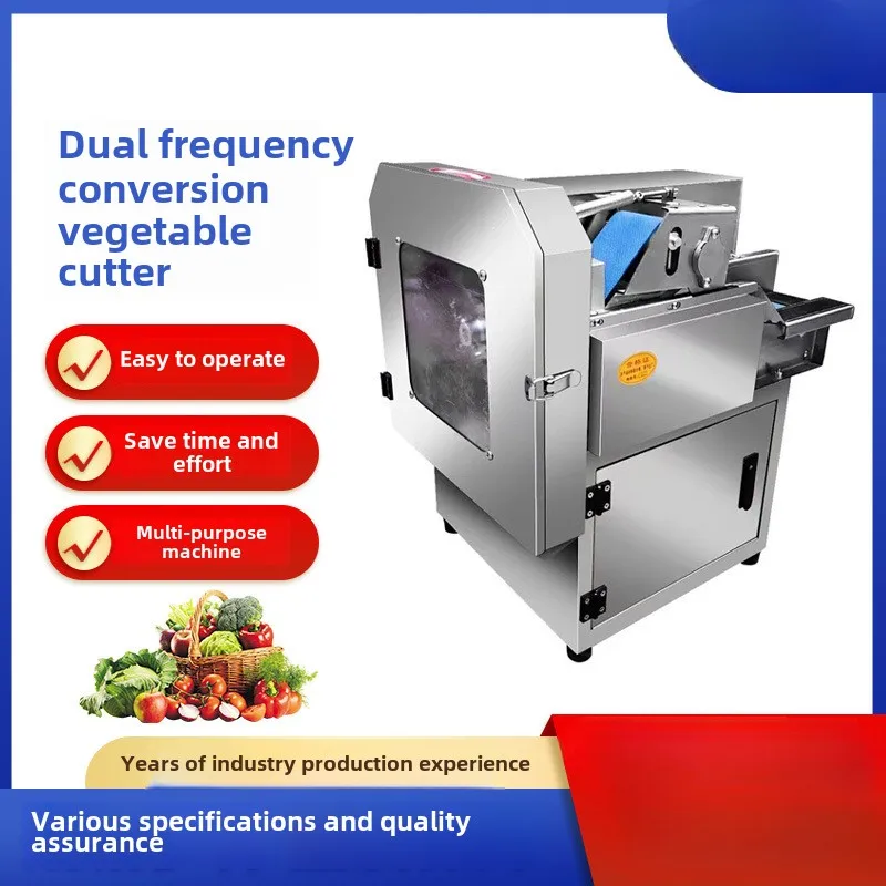 

Stainless steel double speed vegetable cutter upgraded automatic vegetable cutter