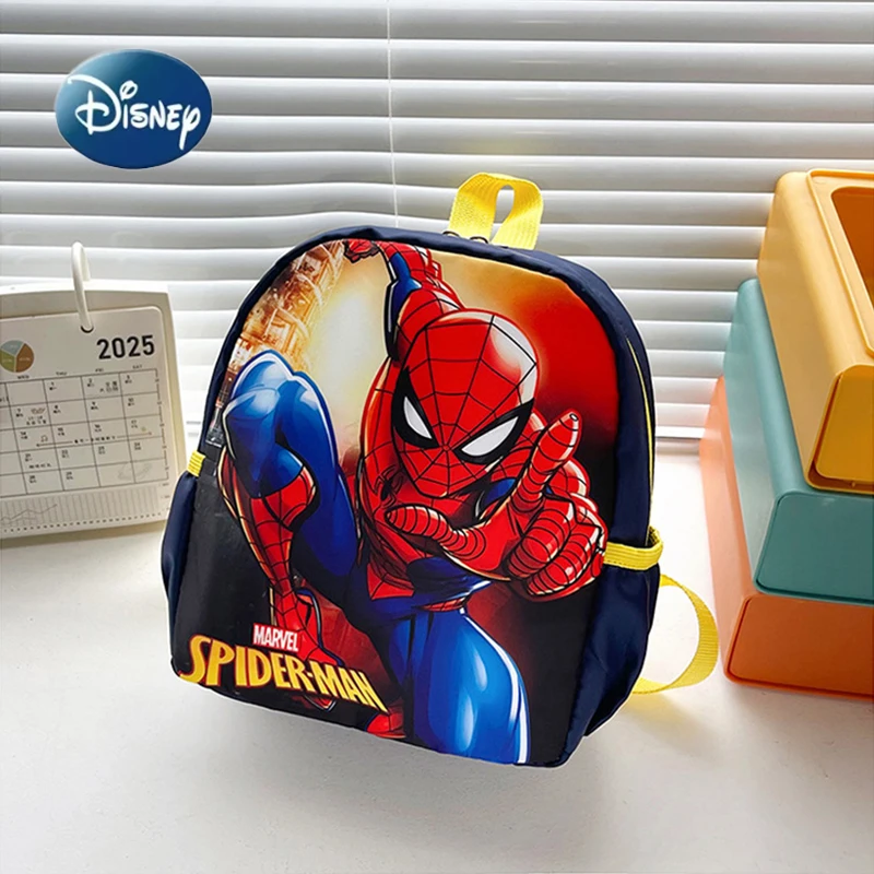 Disney Marvel Backpack Spider Man Children Bags Cartoon Kindergarten School Bag For Boys Schoolbag Gift