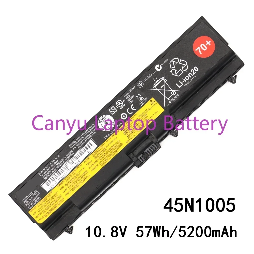 New   T430 45N1005 10.8V 57Wh 5200mAh for Lenovo ThinkPad T430 T430I T530 T530I W530 SL430 SL530 L430 L530 Laptop battery