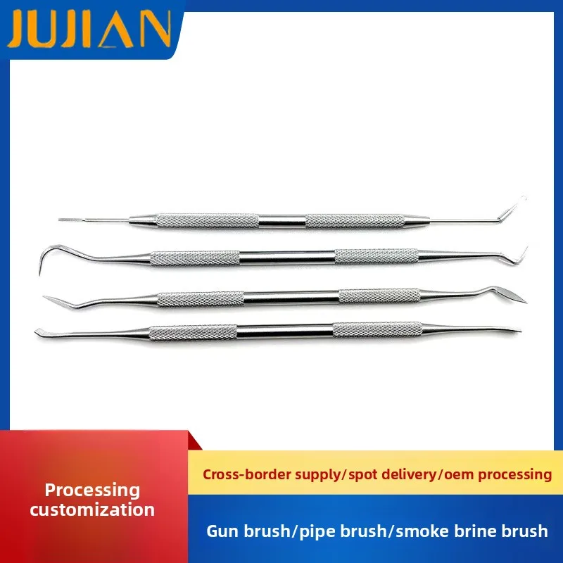 

Портативный инструмент для чистки электроники: двусторонняя щетка-щуп из нержавеющей стали для полировки